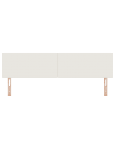 Testiera LED con luci a strisce a LED Crema 180 cm Poliestere