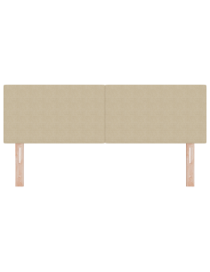 Testiera LED con testiera Grigio Verde 160 cm Poliestere