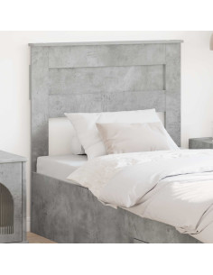 Testiera con testiera Grigio cemento 75 cm Legno multistrato