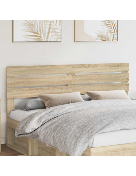 Testiera con testiera Rovere Sonoma 200 cm Legno multistrato