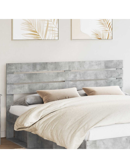 Testiera con testiera Grigio cemento 200 cm Legno multistrato