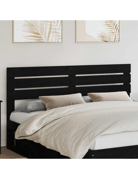 Testiera con testiera Rovere Nero 180 cm Legno multistrato