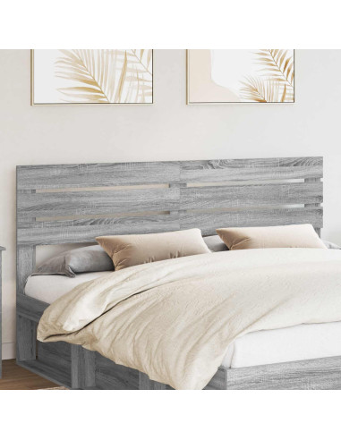 Testiera con testiera Grigio Sonoma 180 cm Legno multistrato