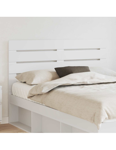 Testiera con testiera Bianco 150 cm Legno multistrato