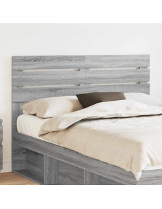 Testiera con testiera Grigio Sonoma 150 cm Legno multistrato