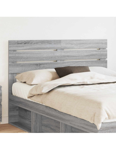 Testiera con testiera Grigio Sonoma 150 cm Legno multistrato