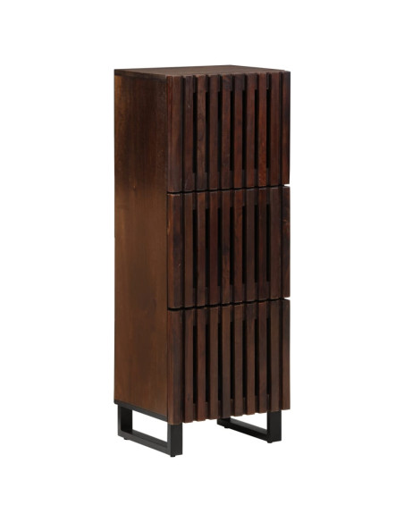 Credenza Marrone 40x34x110 cm Legno Massello di Mango