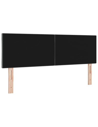 Testiera con testiera Grigio scuro 160 cm Pelle Sintetica