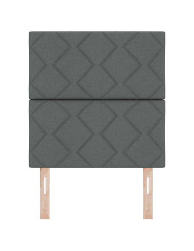 Testiera con testiera Grigio scuro 80 cm Pelle Sintetica