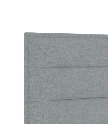 Testiera LED con testiera Grigio chiaro 80 cm Poliestere