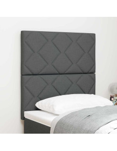 Testiera con testiera Grigio 80 cm Tessuto