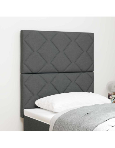 Testiera con testiera Grigio 80 cm Tessuto