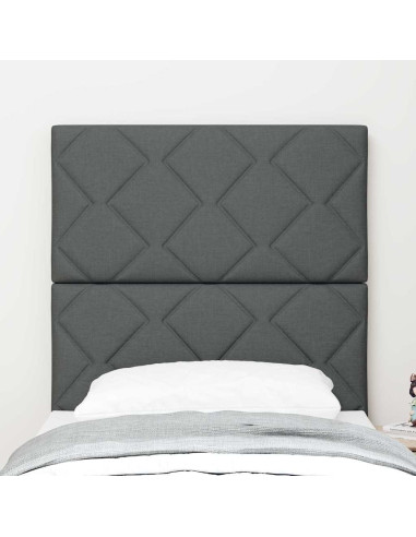 Testiera con testiera Grigio 80 cm Tessuto