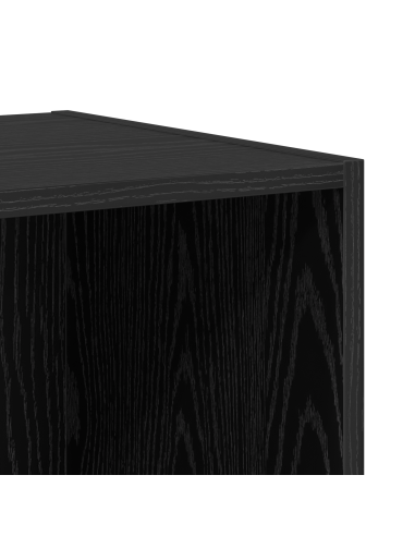 Set mobile TV 4 pcs Rovere Nero Legno multistrato