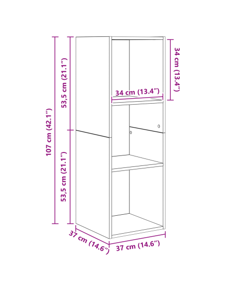 Set mobile TV 4 pcs Legno vecchio Legno multistrato