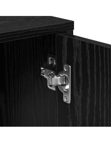 Credenza 2 pcs Rovere Nero 60 x 31 x 70 cm Legno multistrato