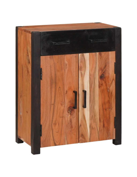 Credenza Marrone 55 x 30 x 75 cm Legno di Acacia Massello