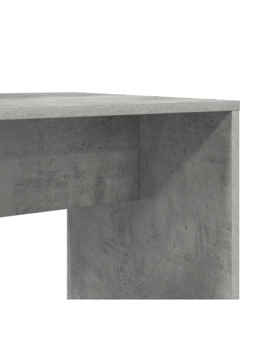 Scrivania Grigio cemento 138,5 x 55 x 143 cm Legno multistrato
