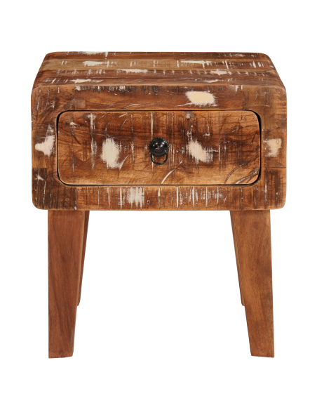 Tavolino Marrone 40 x 32 x 46 cm Legno Recuperato Massello