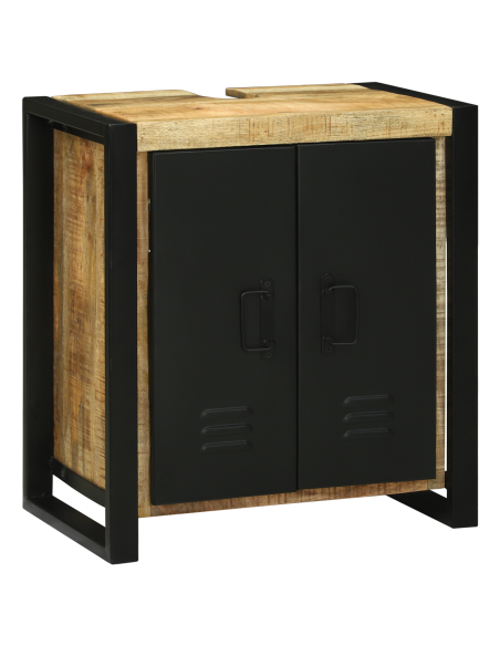 Set di mobili per il bagno 2 pcs Legno di mango massello