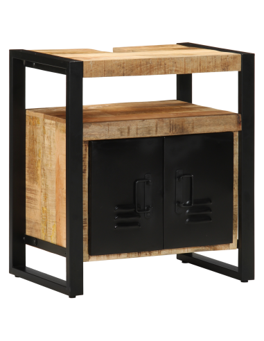 Set di mobili per il bagno 2 pcs Legno di mango massello