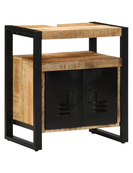 Set di mobili per il bagno 2 pcs Legno di mango massello