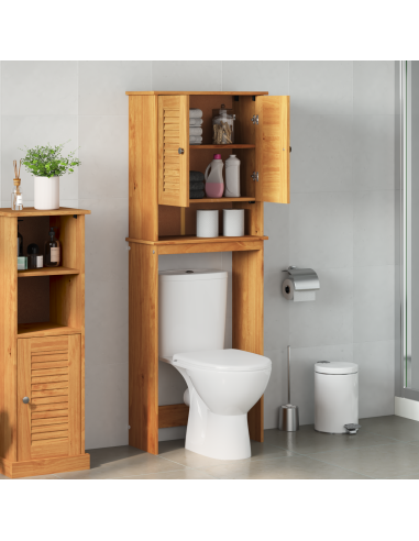 Mobile Bagno VIGO Marrone e Marrone Miele 60 x 27 x 161 cm