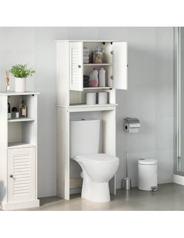 Mobile Bagno VIGO Bianco e Bianco Antico 60 x 27 x 161 cm