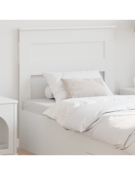 Testiera con testiera Bianco 90 cm Legno multistrato