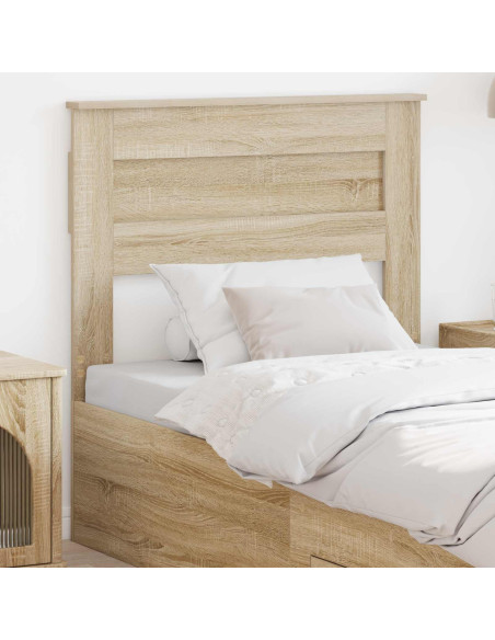 Testiera con testiera Rovere Sonoma 90 cm Legno multistrato