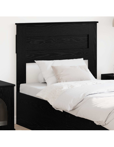 Testiera con testiera Rovere Nero 80 cm Legno multistrato