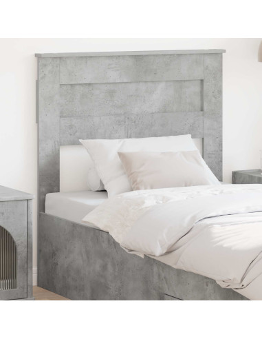 Testiera con testiera Grigio cemento 80 cm Legno multistrato