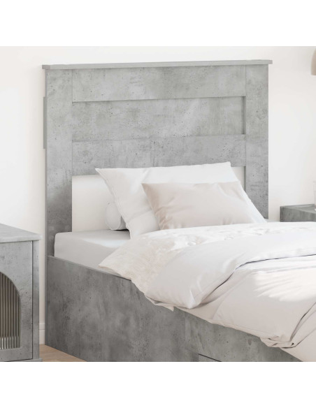 Testiera con testiera Grigio cemento 80 cm Legno multistrato