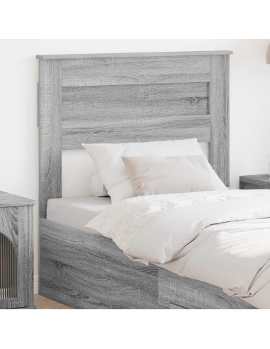 Testiera con testiera Grigio Sonoma 80 cm Legno multistrato