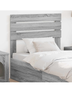 Testiera con testiera Grigio Sonoma 80 cm Legno multistrato