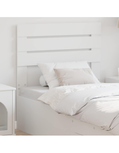 Testiera con testiera Bianco 75 cm Legno multistrato