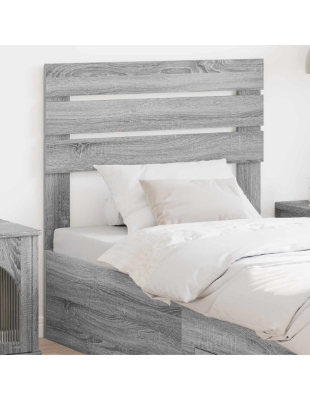 Testiera con testiera Grigio Sonoma 75 cm Legno multistrato