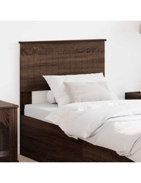 Testiera con testiera Rovere Marrone 75 cm Legno multistrato