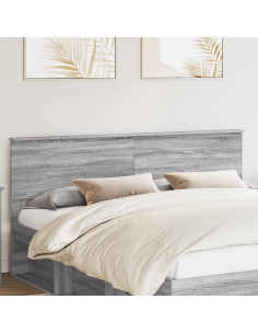 Testiera con testiera Grigio Sonoma 200 cm Legno multistrato