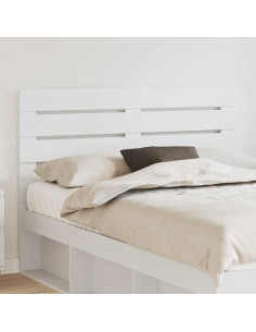 Testiera con testiera Bianco 140 cm Legno multistrato