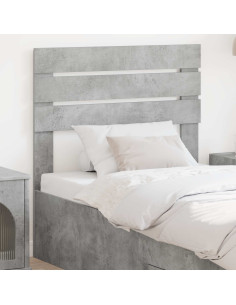 Testiera con testiera Grigio cemento 90 cm Legno multistrato