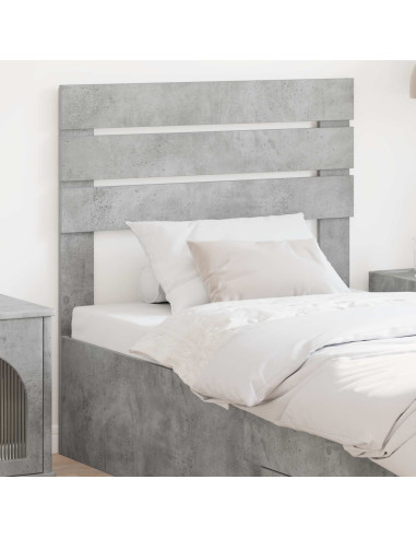 Testiera con testiera Grigio cemento 90 cm Legno multistrato