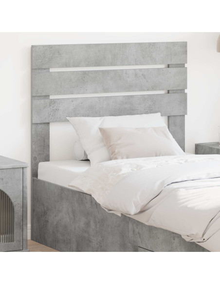 Testiera con testiera Grigio cemento 90 cm Legno multistrato