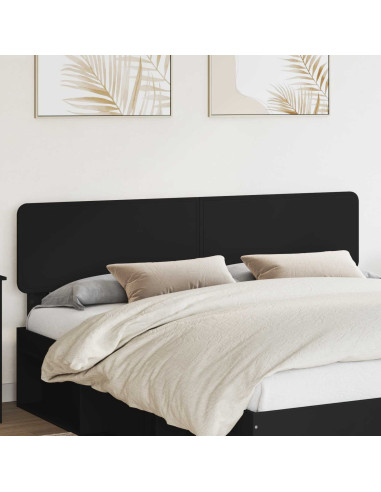 Testiera con testiera Rovere Nero 200 cm Legno multistrato