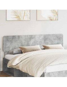 Testiera con testiera Grigio cemento 200 cm Legno multistrato