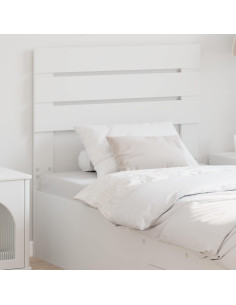 Testiera con testiera Bianco 80 cm Legno multistrato