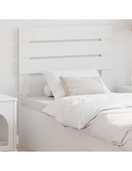 Testiera con testiera Bianco 80 cm Legno multistrato