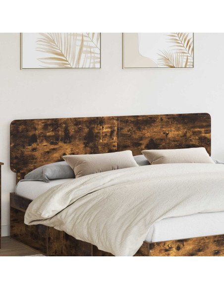 Testiera con testiera Rovere fumé 200 cm Legno multistrato
