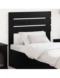 Testiera con testiera Rovere Nero 80 cm Legno multistrato