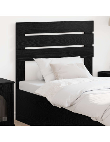 Testiera con testiera Rovere Nero 80 cm Legno multistrato